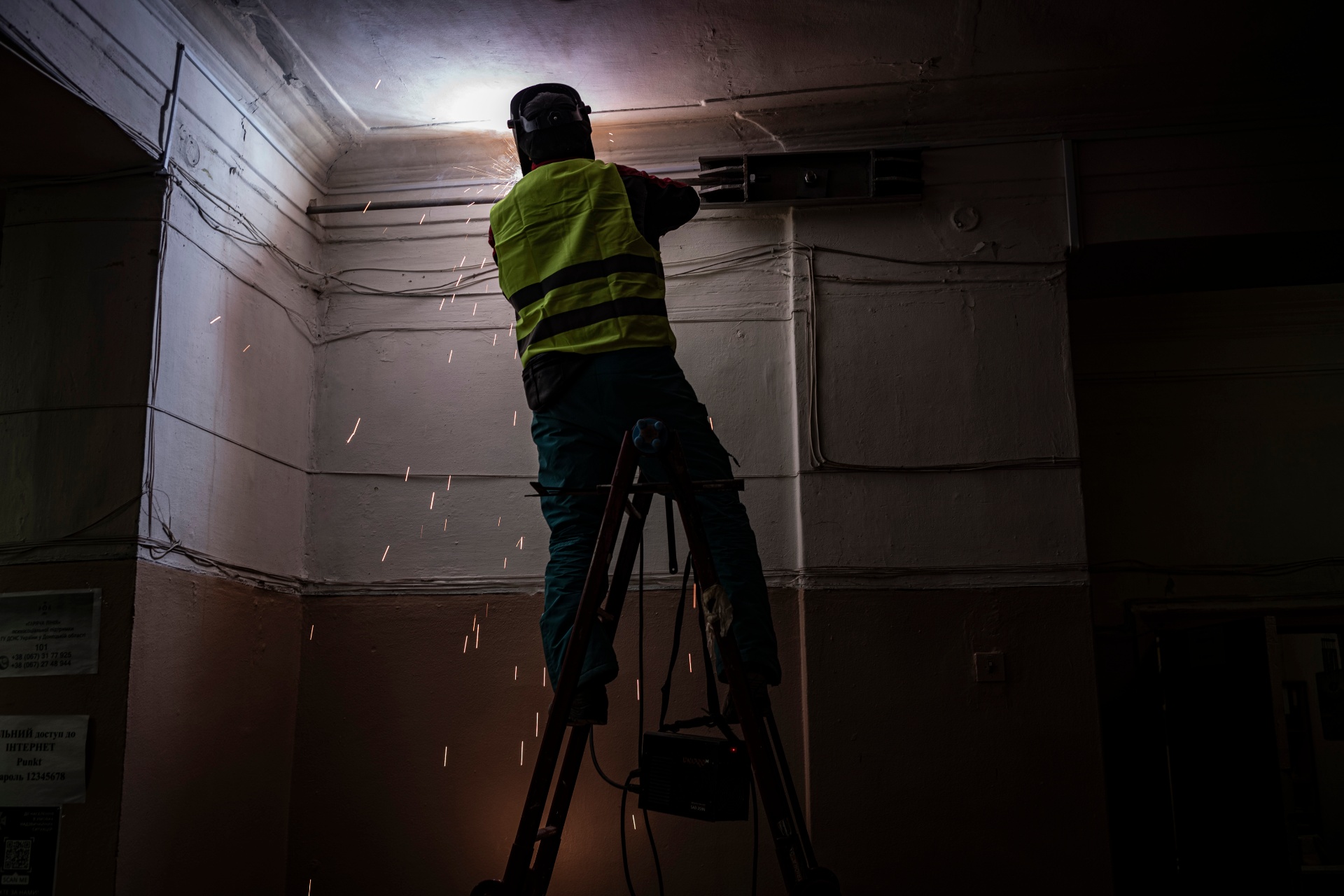 Intervention technique et soudure pendant le chantier
